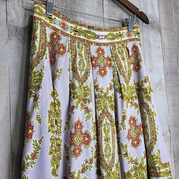 Anthropologie Echarp Skirt. Size 2. Light Purple, Pink, White & Yellow. - Picture 3 of 12
